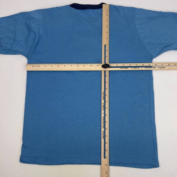 Vintage 70s Bugs Bunny USA T Shirt Patriotic Independence Day Blue Tee M Medium - Picture 8 of 8